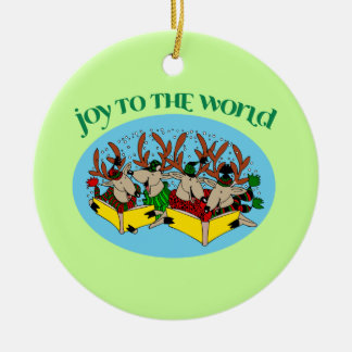Ornament van Carolers Reindeer Kerstboom