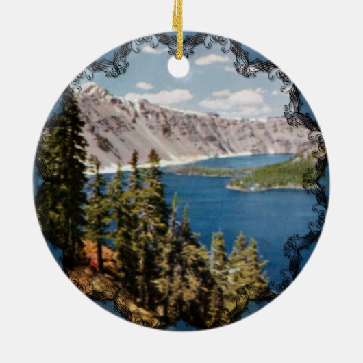 Ornament van Crater Lake Oregon (Achterkant)