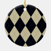 Ornament van Cream en Black Argyle (Achterkant)