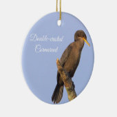 Ornament van de aalscholver met dubbele kuif (Rechts)