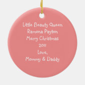 Ornament van de Afrikaanse American Little Beauty  (Achterkant)