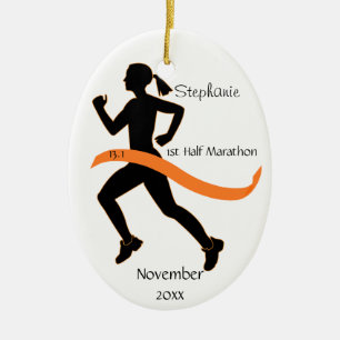 Ornament van de Agent van de Marathon van de vrouw