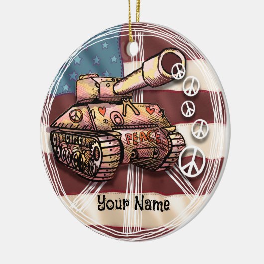 ORNAMENT van de Amerikaanse vredestank (Links)