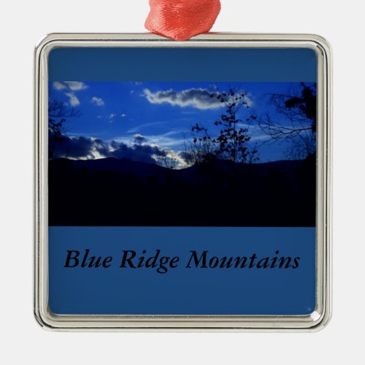 Ornament van de bergen van de zeer blauwe Ridge (Voorkant)