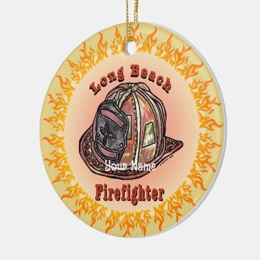 Ornament van de brandweer van Long Beach (Links)