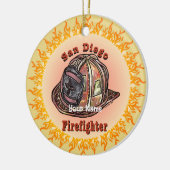 Ornament van de brandweer van San Diego (Links)