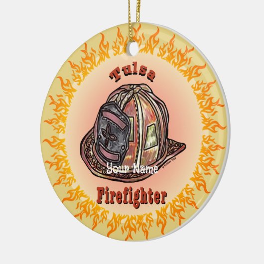 Ornament van de brandweer van Tulsa (Links)