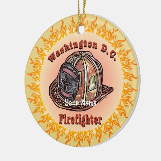 Ornament van de brandweer van Washington D.C (Links)