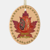 Ornament van de Canadese Maple Leaf-brandweerman (Rechts)