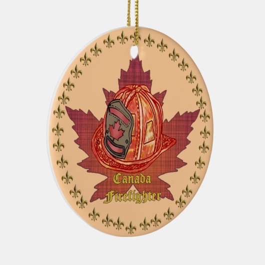 Ornament van de Canadese Maple Leaf-brandweerman (Rechts)