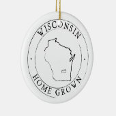 Ornament van de deelstaat Wisconsin (Rechts)