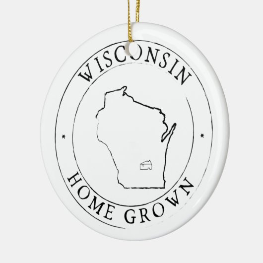 Ornament van de deelstaat Wisconsin (Links)
