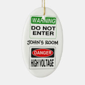 Ornament van de deur van de waarschuwing - pas aan (Rechts)