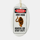 Ornament van de deur van de waarschuwing - pas aan (Rechts)