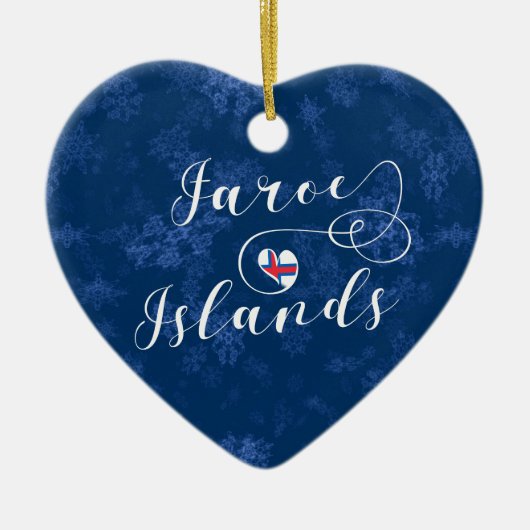 Ornament van de Faeröer - Hart, kerstboom (Voorkant)