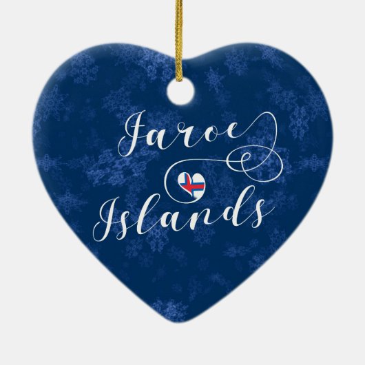 Ornament van de Faeröer - Hart, kerstboom (Achterkant)