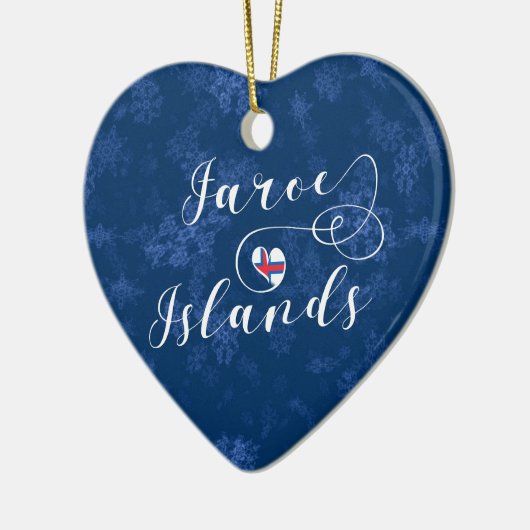 Ornament van de Faeröer - Hart, kerstboom (Links)