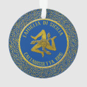 Ornament van de familie Heratige Sicilian Trinacri (achterkant)