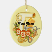 Ornament van de Gele Pansy Beauticien (Rechts)