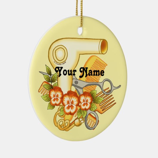 Ornament van de Gele Pansy Beauticien (Rechts)