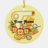 Ornament van de Gele Pansy Beauticien (Voorkant)