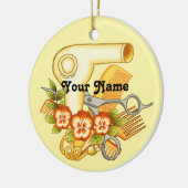 Ornament van de Gele Pansy Beauticien (Links)