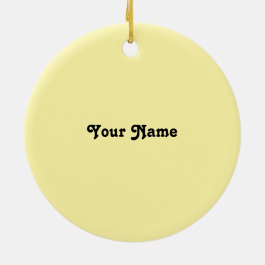 Ornament van de Gele Pansy Beauticien (Achterkant)