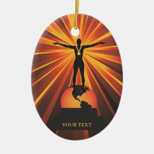 Ornament van de Greatest Trophy Award van de Aange (Voorkant)