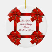 Ornament van de groeten van de Roodbaarzen van de  (Achterkant)