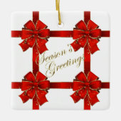 Ornament van de groeten van de Roodbaarzen van de (Voorkant)