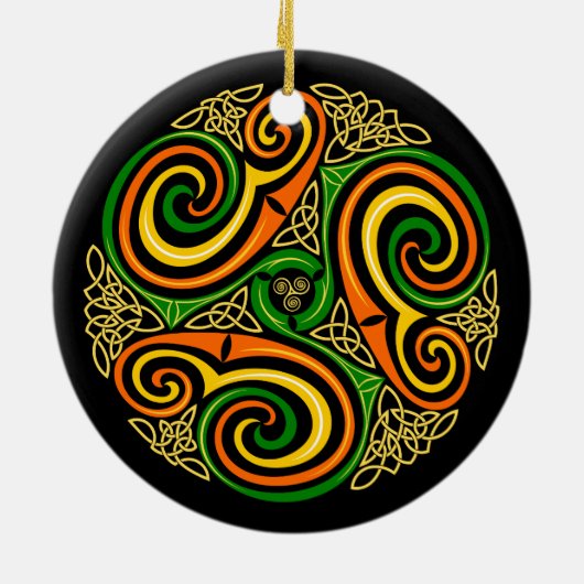 ornament van de keltische spiraalvormers (Achterkant)