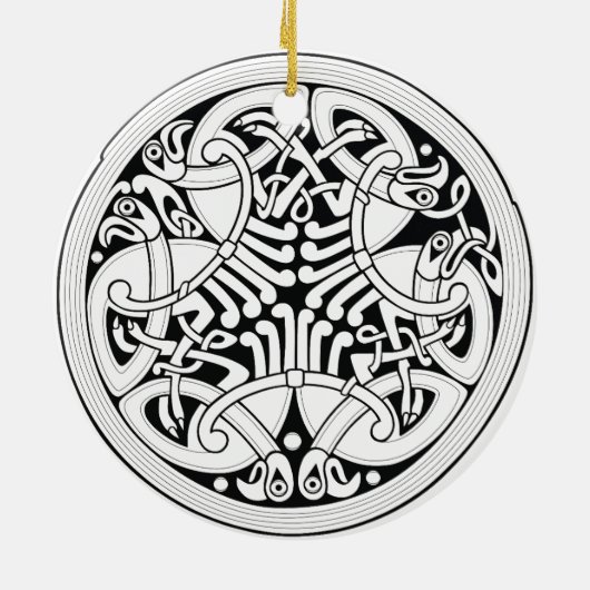 ornament van de Keltische vogels (Achterkant)