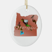 Ornament van de kerstboom Oregon (Rechts)