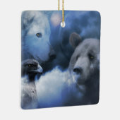 Ornament van de kerstfeestdag van de Wolf, de Eagl (Rechts)