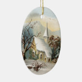 Ornament van de kerstkerkkerk van Vintage (Rechts)