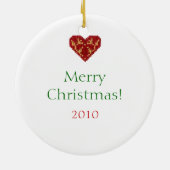 Ornament van de Kerstman en de trein (Achterkant)