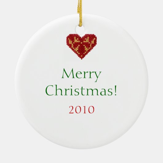 Ornament van de Kerstman en de trein (Achterkant)