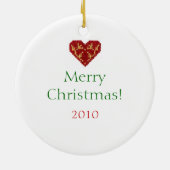 Ornament van de Kerstman en de trein (Achterkant)