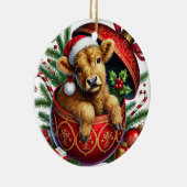 Ornament van de Koe van Christmas Highland (Rechts)