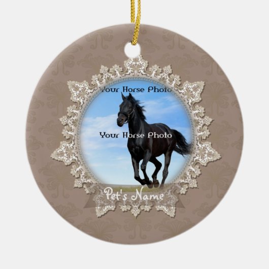  Ornament van de Lace Pet Horse Memorial (Voorkant)
