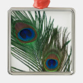 Ornament van de liefdevol witte pacock (Voorkant)