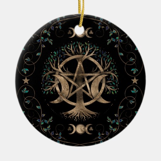 Ornament van de Life Pentagram Moon (Voorkant)