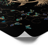 Ornament van de Life Pentagram Moon Poster (Hoek)