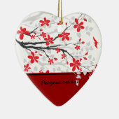 Ornament van de Magnolia-tak en bloemen (Rechts)