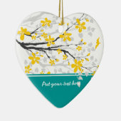 Ornament van de Magnolia-tak en bloemen (Rechts)