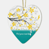 Ornament van de Magnolia-tak en bloemen (Links)