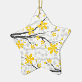 Ornament van de Magnolia-tak en bloemen (Links)