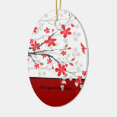 Ornament van de Magnolia-tak en bloemen (Links)