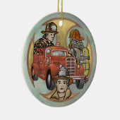 Ornament van de Maltese Cross Firefighter Brothers (Rechts)