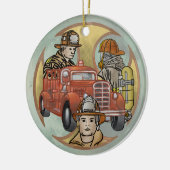 Ornament van de Maltese Cross Firefighter Brothers (Links)